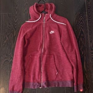 Dark red Nike sweater